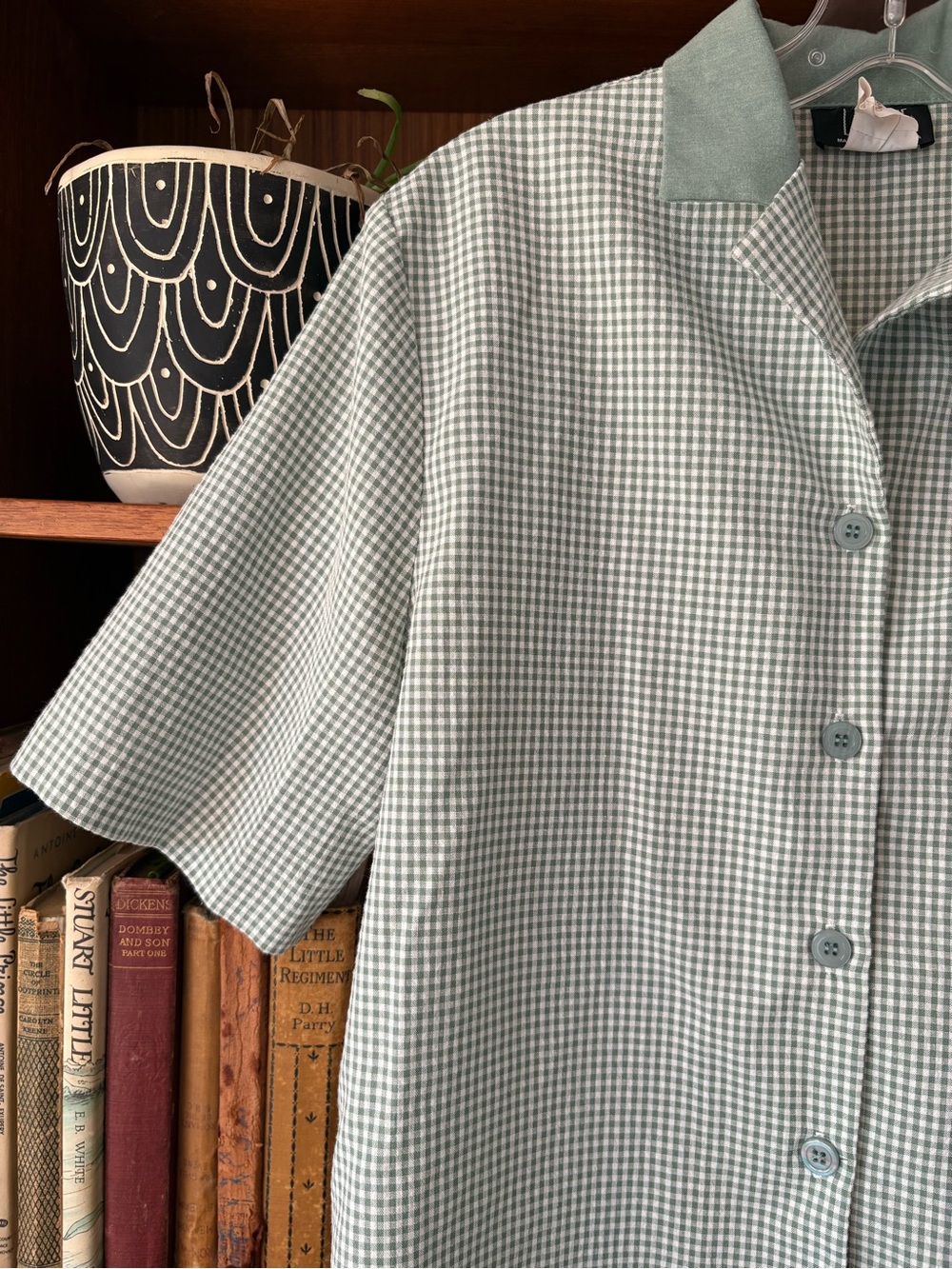90s Vintage Tennis Prep CottageCore Button Down M - Picture 3 of 6